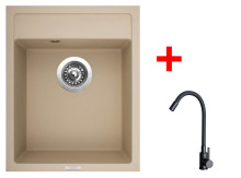Sinks CLASSIC 400 Sahara + ELASTA černá matná 